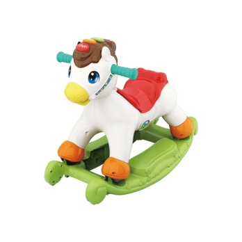סוס רכיבה ונדנדה - Huile toys - צבעוני